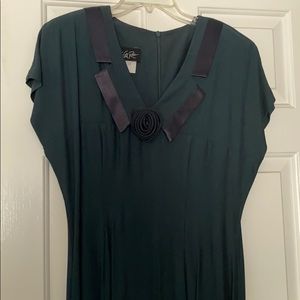 Dark green full length dress